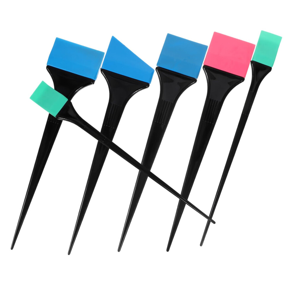 Hair Dye Brush Set with Smooth Color Coverage, Tangle Bristles, Beard and Hair Application, 6pcs