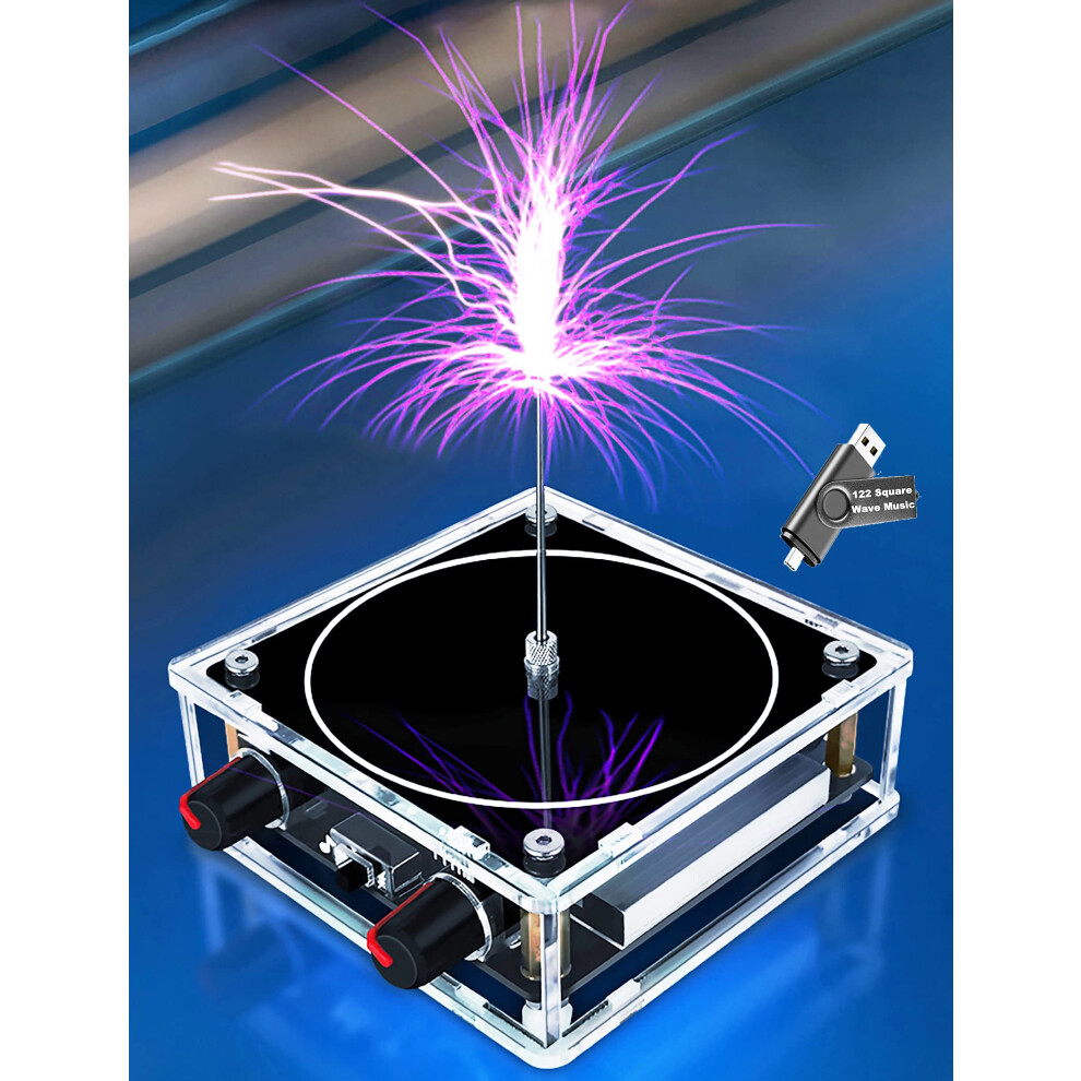 Coil Plasma Speaker With Touchable Lightning Display For Desktop Science Experiment B Color 9113335744714