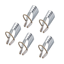 5pcs Reusable French Nail Extension Forms Silver Foil for Precise Shaping Professional Salon Use