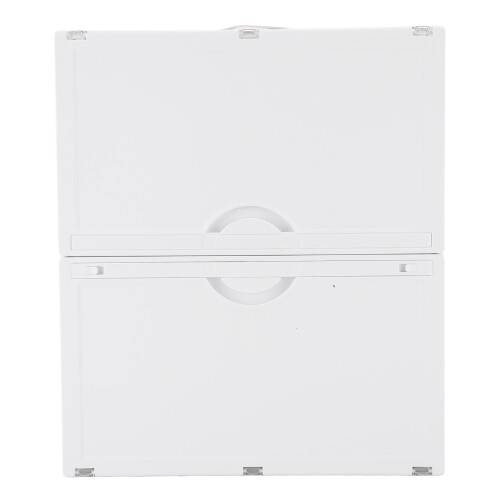 Foldable Transparent Under Bed Storage Box 40.99oz Clothes Organizer White 2
