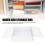 Foldable Transparent Under Bed Storage Box 40.99oz Clothes Organizer White 4