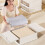 Foldable Transparent Under Bed Storage Box 40.99oz Clothes Organizer White 5