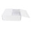Foldable Transparent Under Bed Storage Box 40.99oz Clothes Organizer White 12