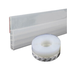 Door Draft Stopper for Bottom of Door, Transparent Weather Stripping Door Sweep, Energy Saving Noise Reduction
