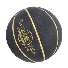Schwarzer Gummi-Basketball Größe 5 22,6 cm Teenager Trainings Widerstandsfähigkeit