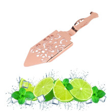 Rose Gold Stainless Steel Absinthe Spoon Vintage Cutout Design for Traditional Sugar Dissolving
