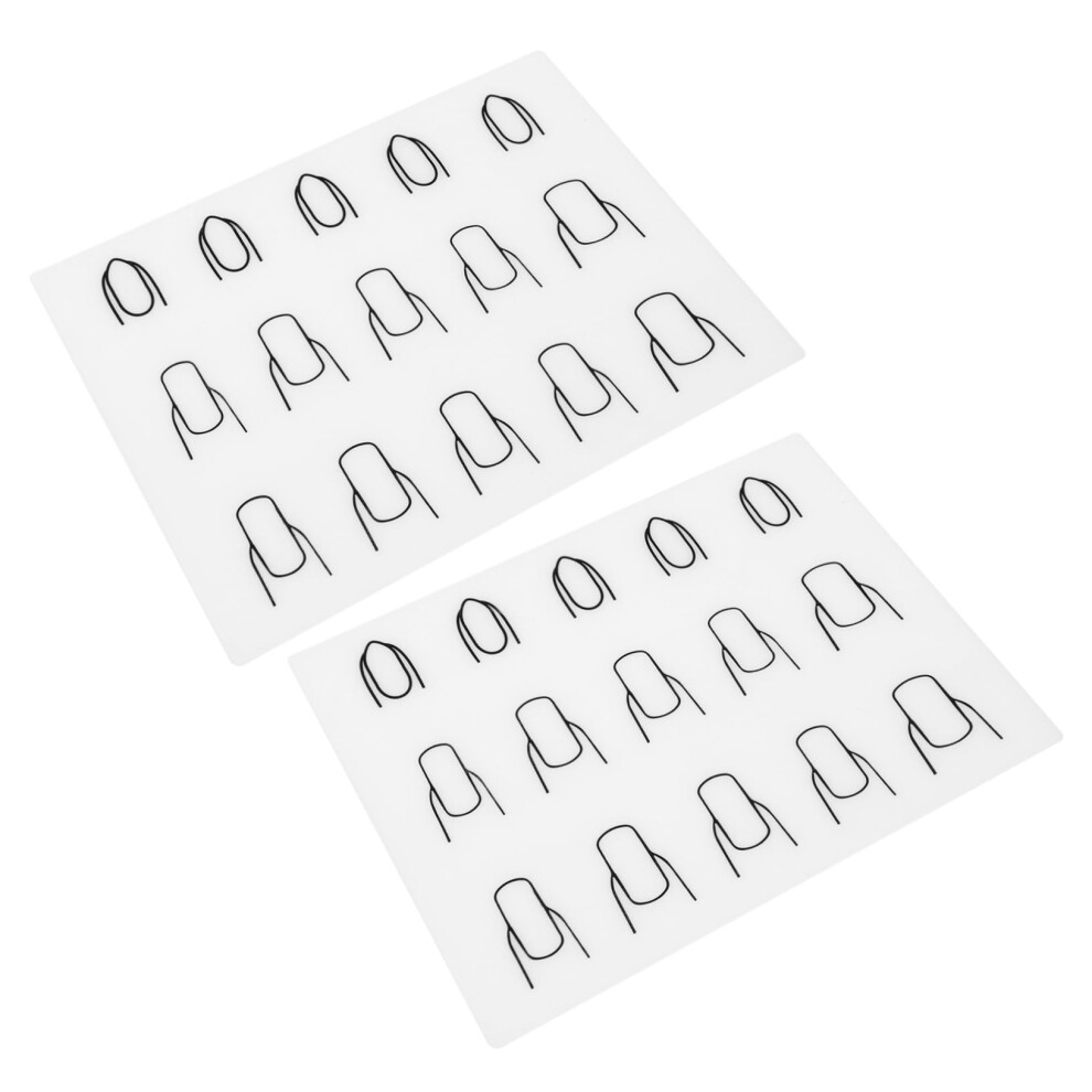 Nail Art Stamper and Reusable Silicone Mat Set for Precision Stamping and Manicure Practice