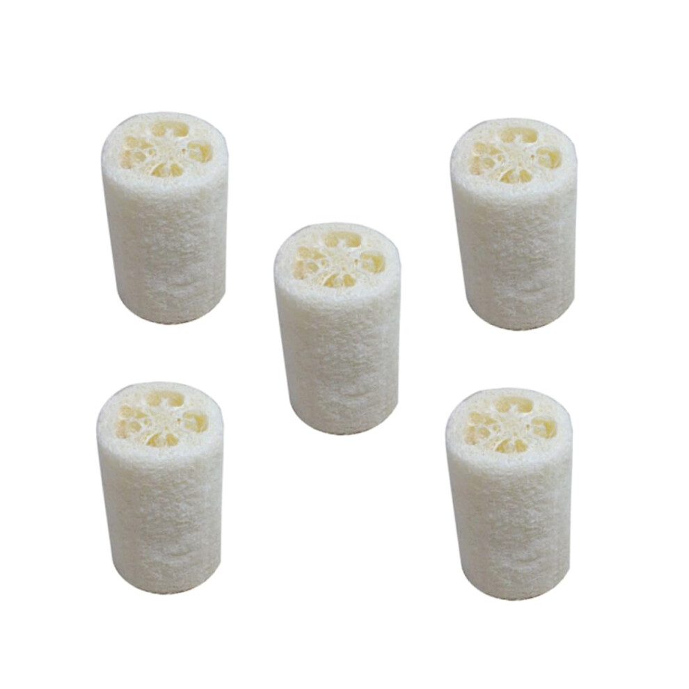 5pcs Natural Loofah Sponge Bath and Shower Body Scrubber for Gentle Exfoliation and Cleaning