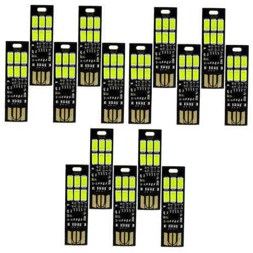 15pcs USB Rechargeable LED USB Light with Touch Control for Camping Hiking and Work Emergency Lighting