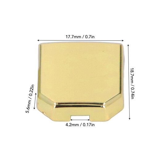 2 pièces Curseur de métronome - Acier inoxydable, doré 1