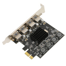 USB 3.0 PCIe Expansion Card 4 Ports 5Gbps Compatible with Win/Linux