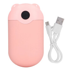 Heating Hand Warmer Rechargeable Facial Sprayer Dual Use Device Concave Spine Strip Design Adjustable Straps