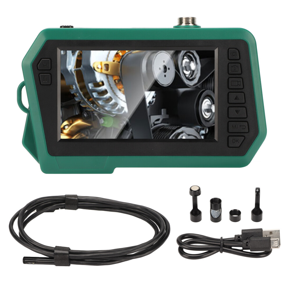 Split Screen Endoscope With Rechargeable Battery, Hd Borescope Detachable Cable Led Lights For Industrial Automotive Plumbing Inspections 9432746998265