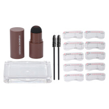 Eyebrow Stamping Kit Waterproof Matte Finish Long Lasting Natural Effect Stencils 10 Different Arch Styles Easy To Use With Eyebrow Definer