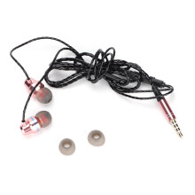 Headphones With Microphone Metal Wired Earbuds Built In Buzzer Noise Isolating High Frequency Portable Smart Card Reader Volume Control Fast Fetching
