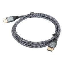Cabo DisplayPort Premium 8K 1.4 com suporte a alta taxa de bits 3D, oferece efeitos visuais 3D estáveis e compatibilidade com FreeSync e G-Sync,