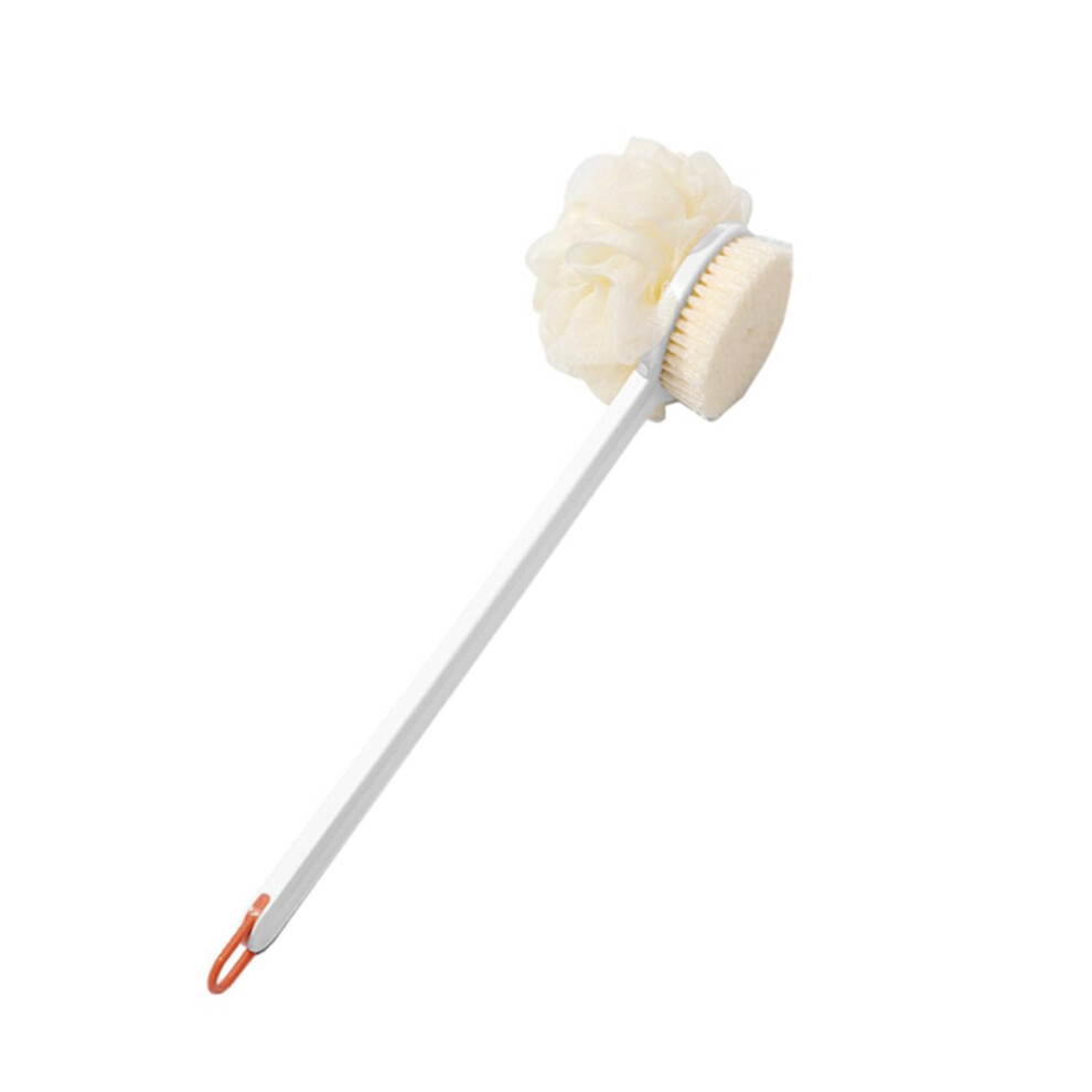 Back Scrubber with Ergonomic Long Handle, DualSided Bath Brush for Gentle Exfoliation and Deep Cleansing