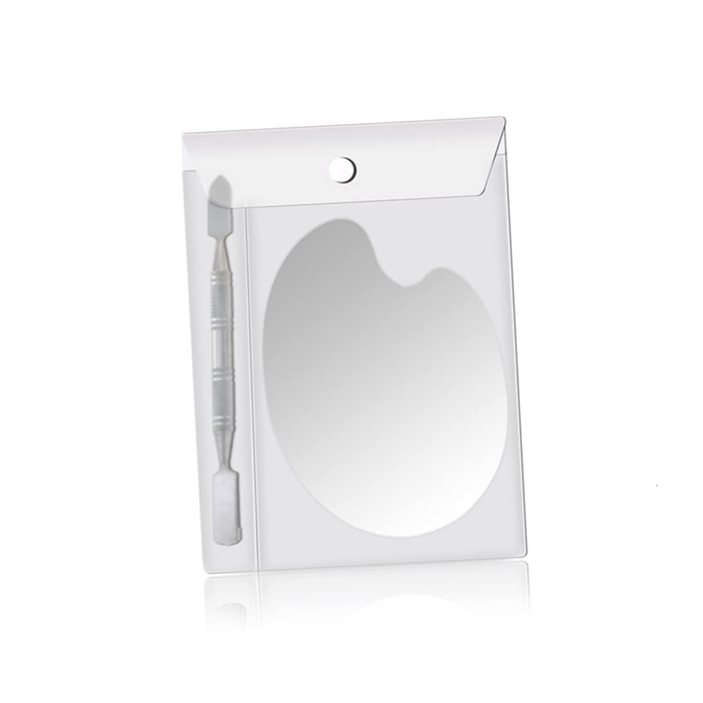 Makeup Mixing Palette Stainless Steel with Spatula for Foundation Lipstick Pigment Nail Art