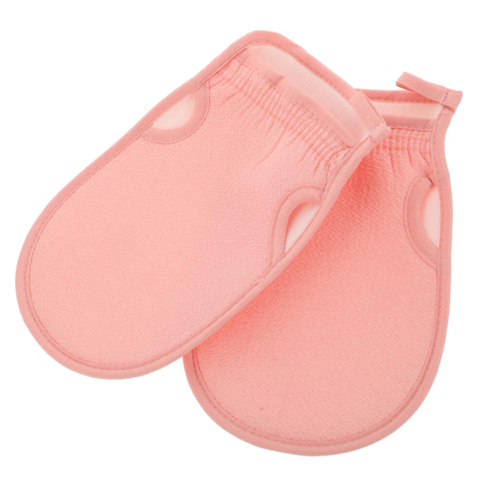 2pcs DualSided Exfoliating Shower Gloves Body Scrubber Mitt for Gentle Skin Cleansing Men Women