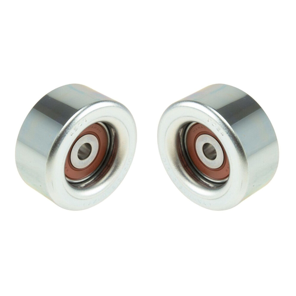 Set Of 2 Engine Accessory Drive Belt Idler Pulleys For Toyota Lexus Tundra Tacoma Sienna Rav4 9070919023163