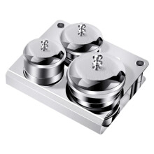 3pcs Stainless Steel Nail Dappen Dish with Lid for Acrylic Powder and Liquid Mixing
