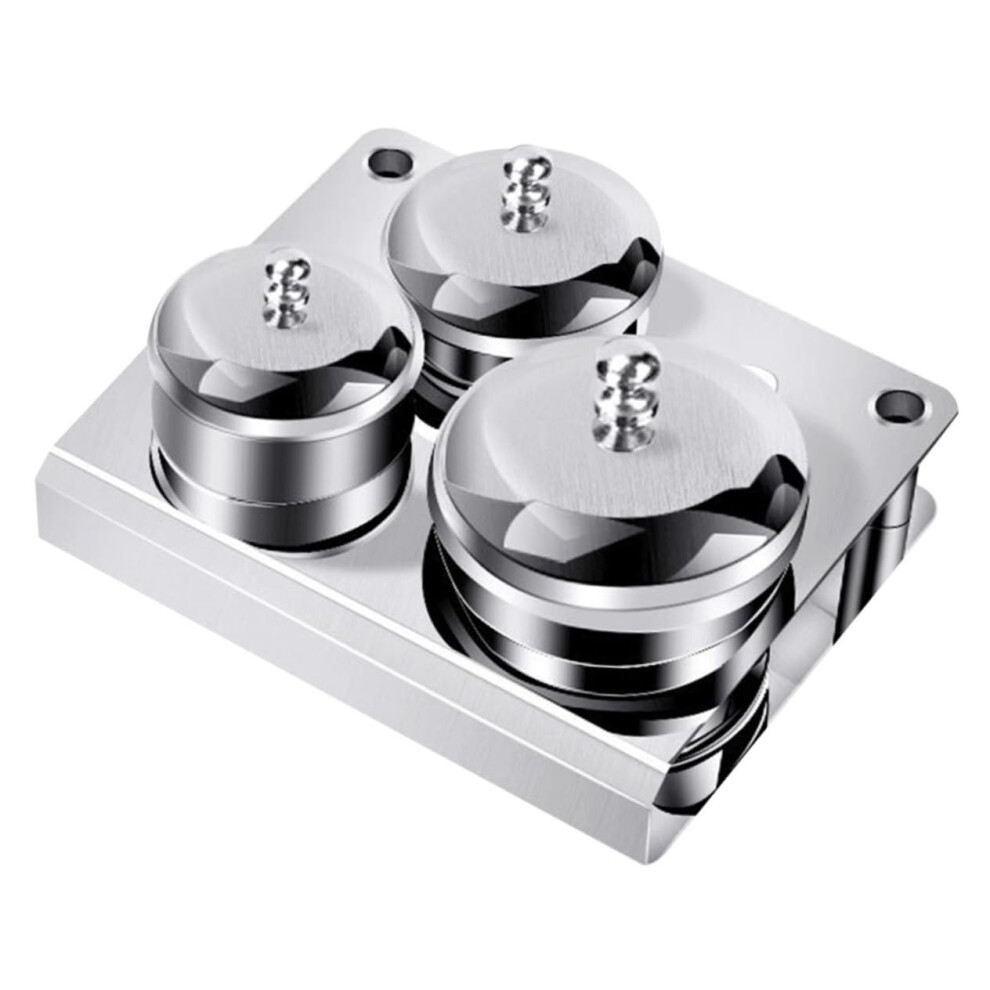 3pcs Stainless Steel Nail Dappen Dish with Lid for Acrylic Powder and Liquid Mixing