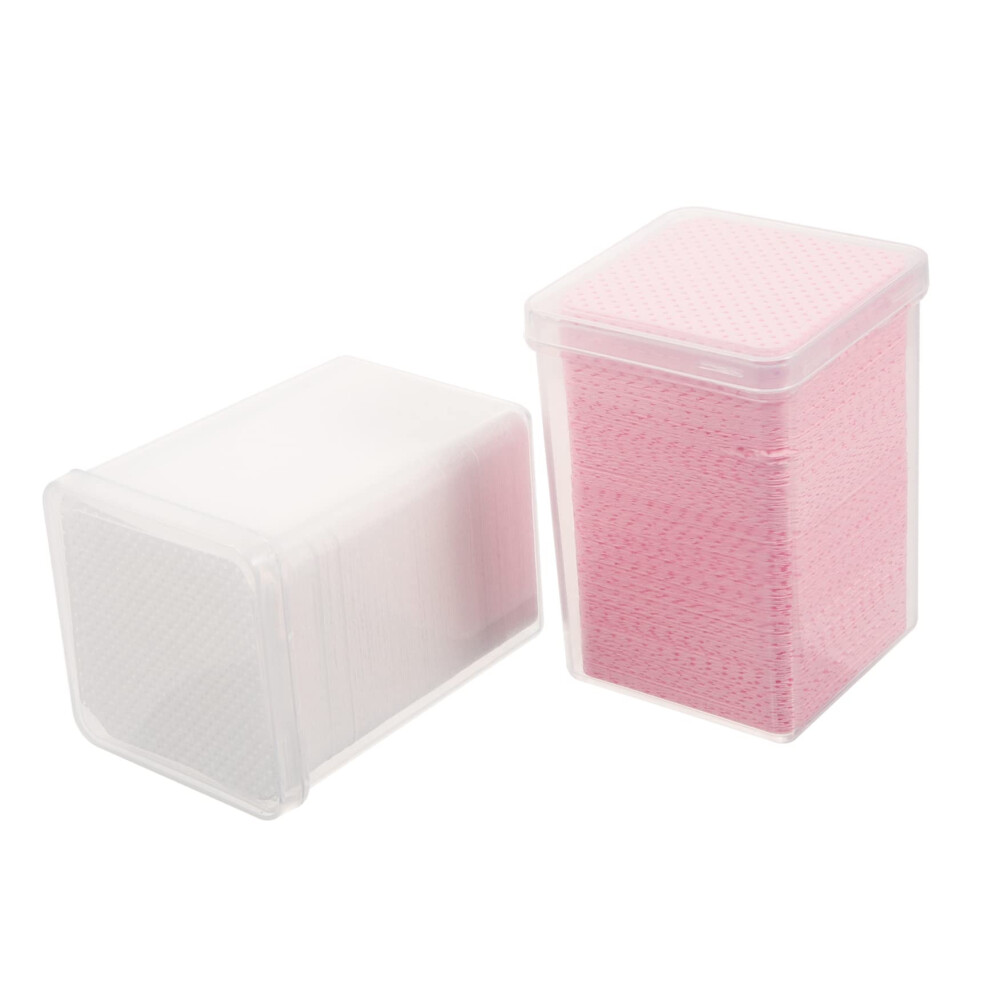 Nail Polish Remover Pads and Eyelash Extension Cleaning Pads, Disposable Lint Nonwoven Wipes