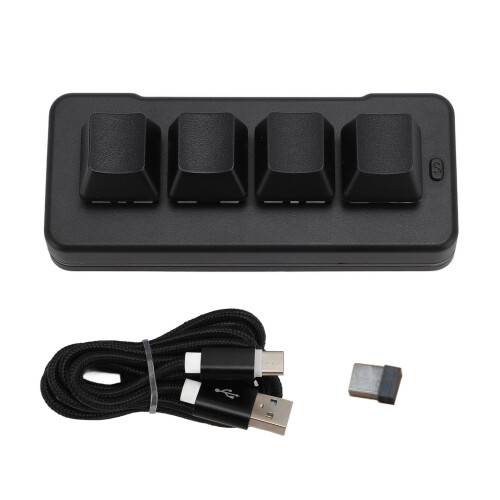 Small Wireless Mechanical 2.4G Bluetooth USB RGB Keypad with Macro and 3 Layers 1