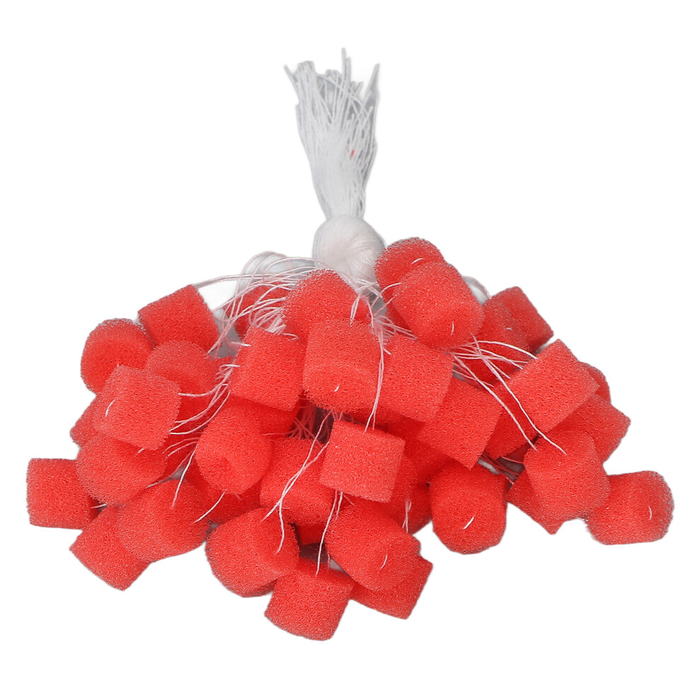 Red 50Pcs Portable Flexible Sponge Ear Barriers For Hearing Aids,