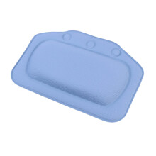 Bath Pillow with Suction Cups for Neck and Back Support, SpaGrade Comfort Inflatable Tub Pillow