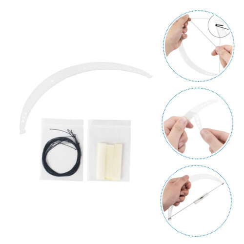 Eyebrow Ruler Acrylic Brow Mapping Tool with Clear Scale for Precise Symmetry Shaping 1