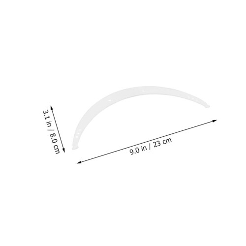 Eyebrow Ruler Acrylic Brow Mapping Tool with Clear Scale for Precise Symmetry Shaping 2