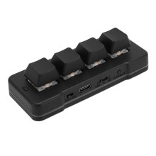 Teclado mecánico de 4 teclas 230 mAh RGB Bluetooth/USB