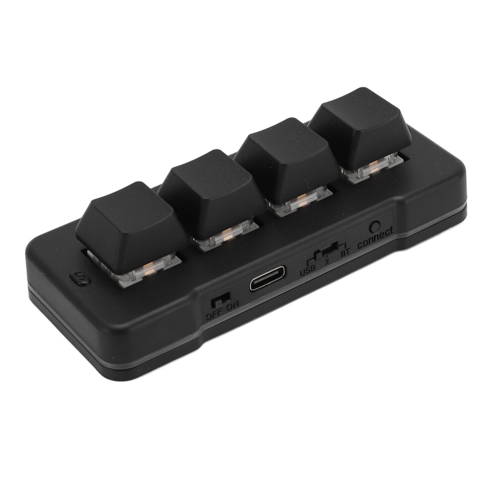 Mechanical 4-Key Rgb Macro Gaming Keypad, Bluetooth & Usb, Customizable 4981383433875