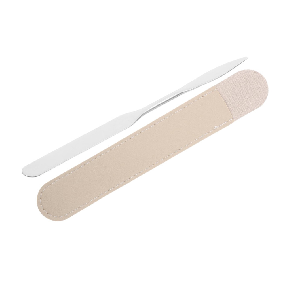 Stainless Steel DoubleEnded Makeup Spatula for Precision Cosmetic Mixing Foundation and Nail Art