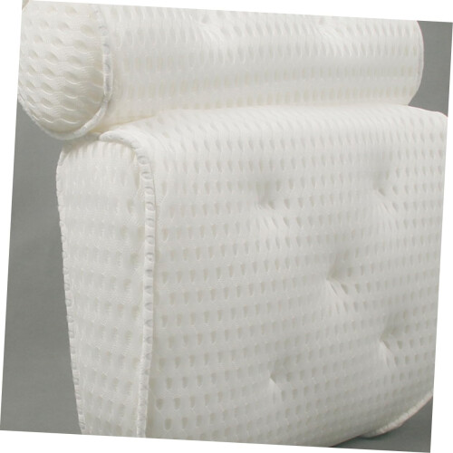 Bath Pillow with Ergonomic Neck Support, Memory Foam Spa Headrest, Waterproof and Secure Fit 1