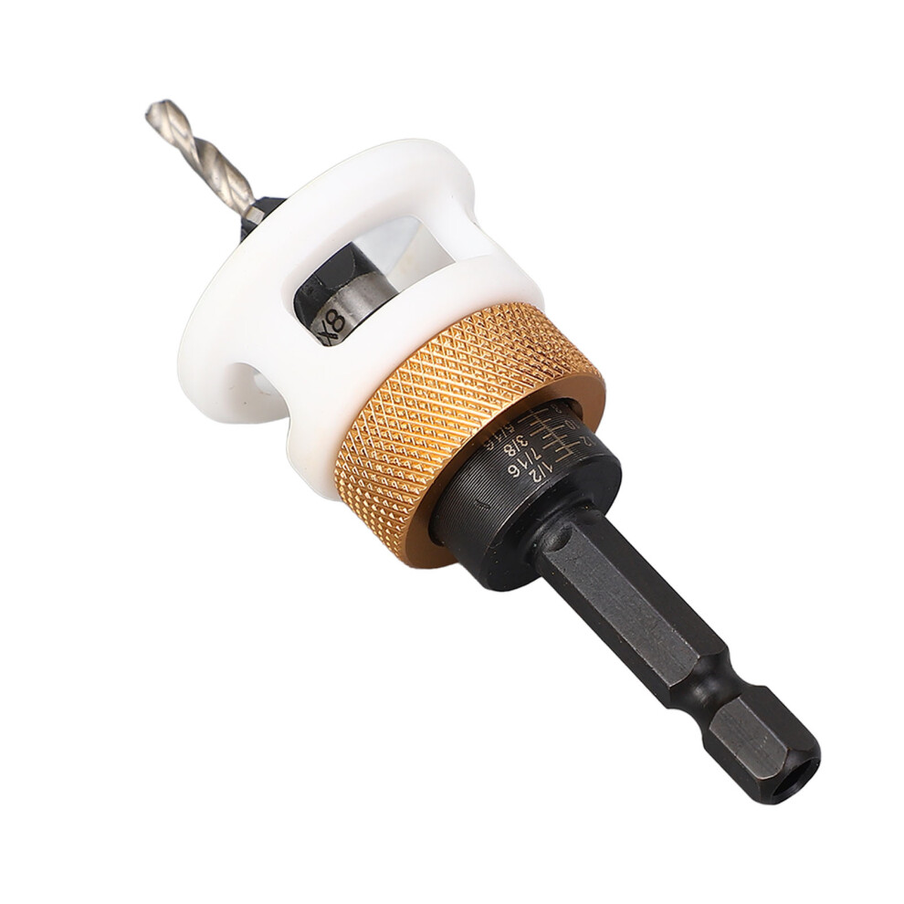 4 Flute Alloy Steel Step Drill Bit 1/8In Depth Adjustable Countersink 5041384691144