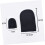 Self Tanning Mitt Set with Back Applicator, Reusable Flocking Gloves for Even Coverage, Black 3