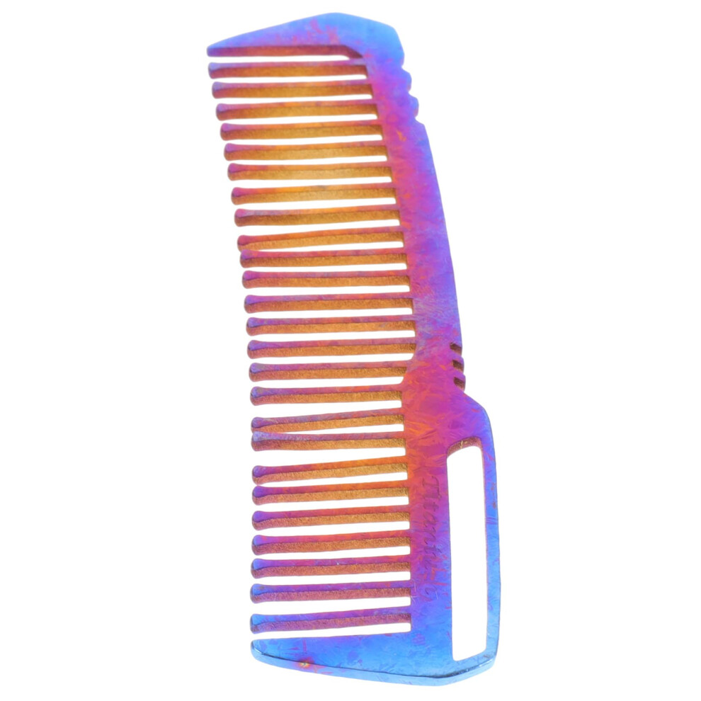 Titanium Alloy Barber Comb Set AntiRust Wide and Thin Tooth Design for Salon and Home Styling