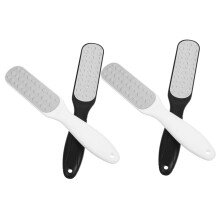 4pcs DualSided Foot File Stainless Steel Pedicure Tools for Callus Removal and Smooth Skin