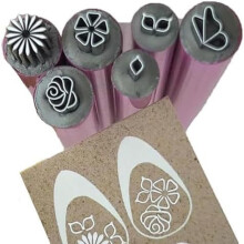 Nail Art Stamp Pen Set with 6 Pattern Options, DIY Flower Nail Stamping Tool for Beginners