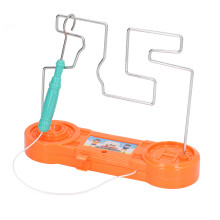 Electric Shock Wire Game Toy for Kids, 16.9x13.5x5.1cm, Orange