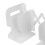 Porta-libros extensible 492.00 g ajustable blanco PP 9