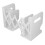 Porta-libros extensible 492.00 g ajustable blanco PP 6