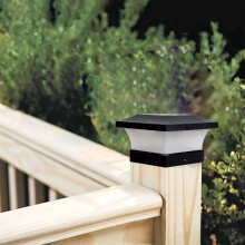 Outdoor Solar Post Light 4 Pcs Waterproof LED Pillar Lamp for Garden Fence Patio Courtyard