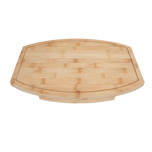Corner Bamboo Cutting Board with Slot – Space Saving Irregular Shape