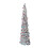 4.9ft Foldable PET Sequin Xmas Tree – Silver Colorful Holiday Decor 15