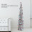 4.9ft PET Foldable Sequin Xmas Tree, 981g, Silver 4