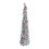 4.9ft Foldable PET Sequin Xmas Tree – Silver Colorful Holiday Decor 5