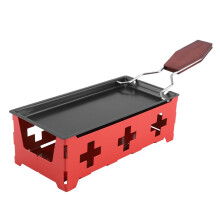 Electric Raclette Grill with NonStick Surface for Easy Cheese Melting at Home